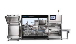 Effervescent tablets are filled carefully according to the rotation principle using the Romaco Siebler STF 120 tube filling machine Photo Romano